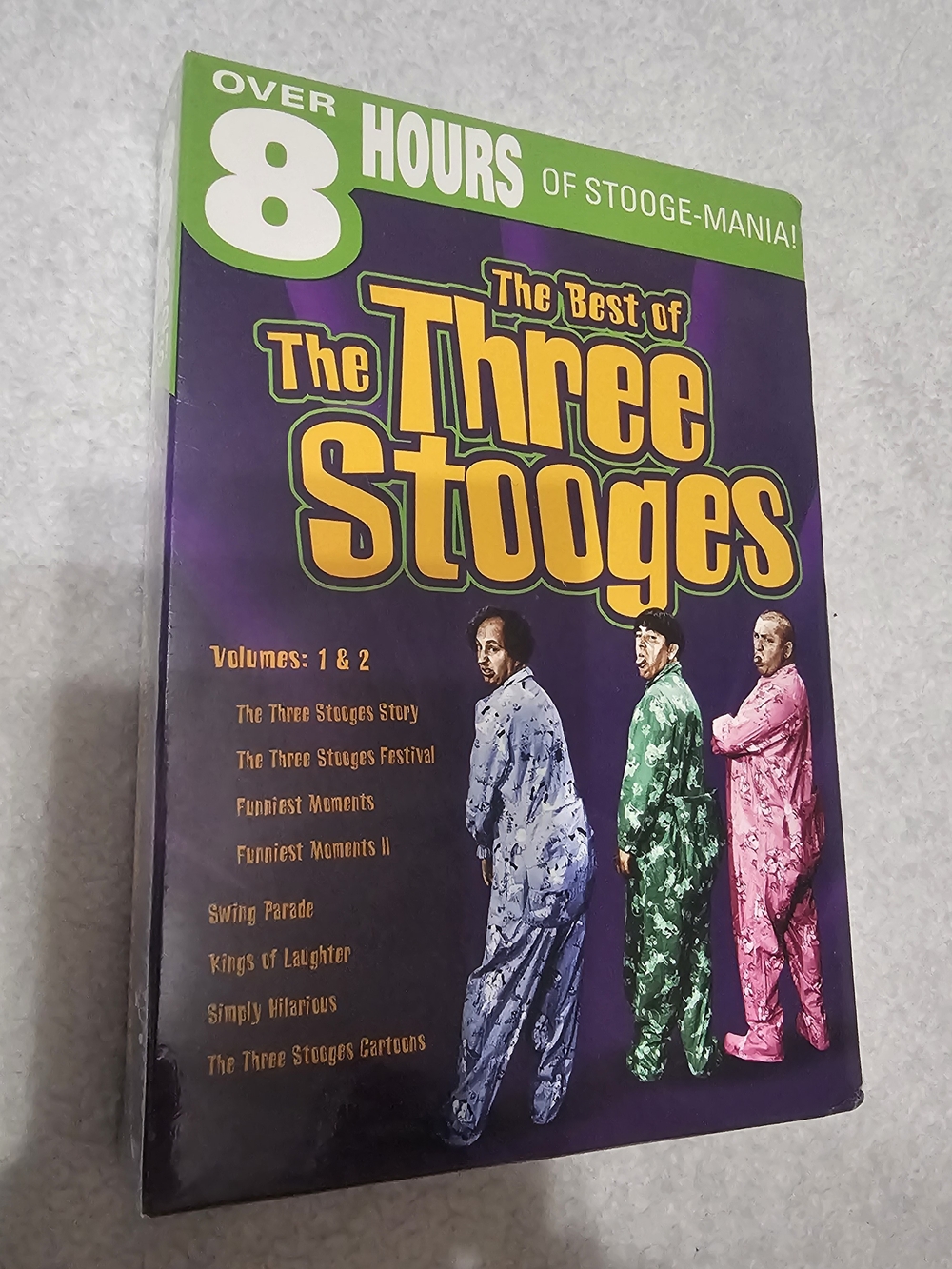 Three Stooges Best Of DVD Box Set - Purple 8 Hours 500 min New In Box